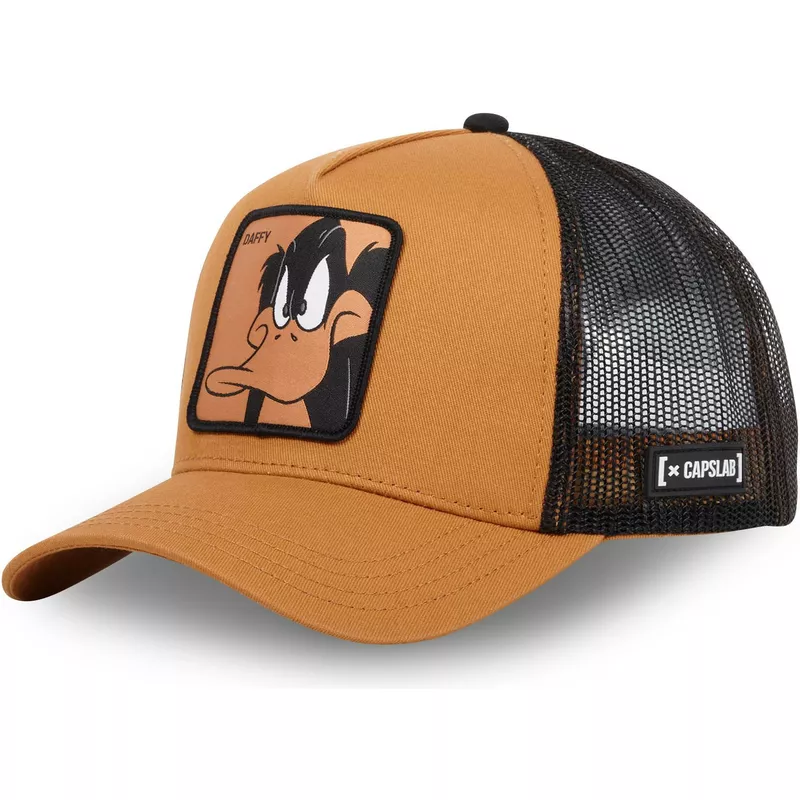 capslab-daffy-duck-daf1-ct-looney-tunes-brown-and-black-trucker-hat