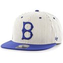 47-brand-flat-brim-los-angeles-dodgers-mlb-snapback-cap-grau-mit-blauen-streifen