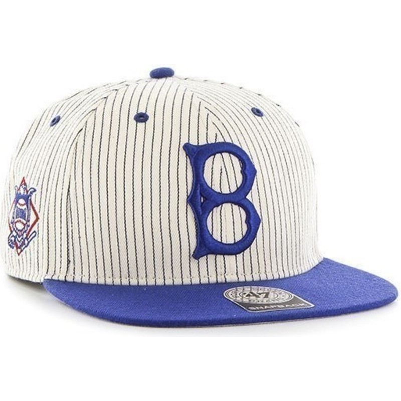 47-brand-flat-brim-los-angeles-dodgers-mlb-snapback-cap-grau-mit-blauen-streifen