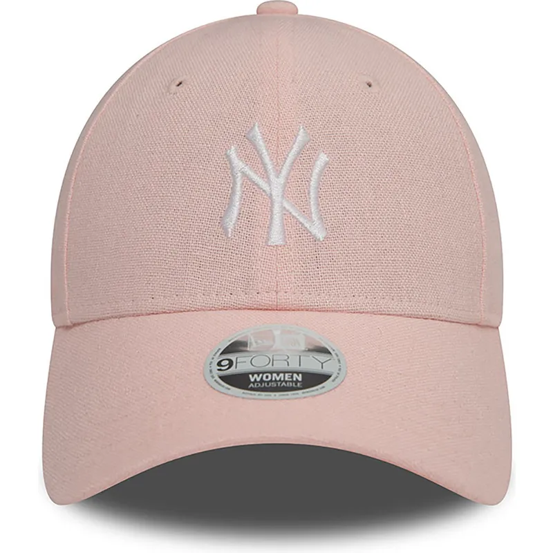 sapkak-ivelt-rozsaszin-allithato-9forty-linen-new-york-yankees-mlb-new-era