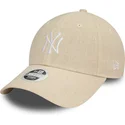sapkak-ivelt-bezs-allithato-9forty-linen-new-york-yankees-mlb-new-era