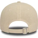 verstellbare-beige-damenkappe-9forty-linen-new-york-yankees-mlb-von-new-era