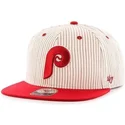 cap-lapos-byal-snapbek-rayas-rojas-philadelphia-phillies-mlb-47-brand