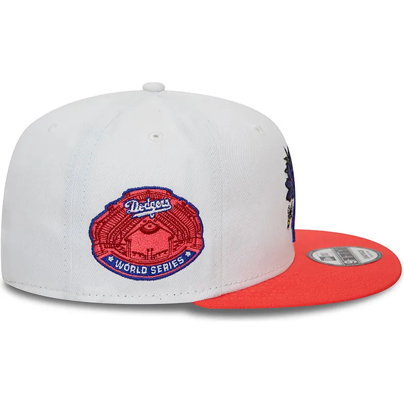 sapkak-lapos-piros-snapback-9fifty-floral-los-angeles-dodgers-mlb-new-era