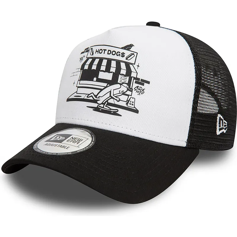 sapkak-ivelt-fekete-snapback-a-frame-graphic-hot-dog-new-york-new-era
