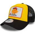 new-era-gelbes-und-schwarzes-trucker-cap-lemon-stand-life-gave-me-lemons-a-frame-patch