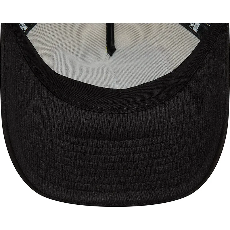 new-era-gelbes-und-schwarzes-trucker-cap-lemon-stand-life-gave-me-lemons-a-frame-patch