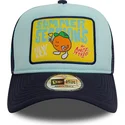 blaue-trucker-kappe-summer-sessions-a-frame-patch-von-new-era