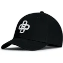oblack-baseball-peach-verstellbare-schwarze-gebogene-kappe