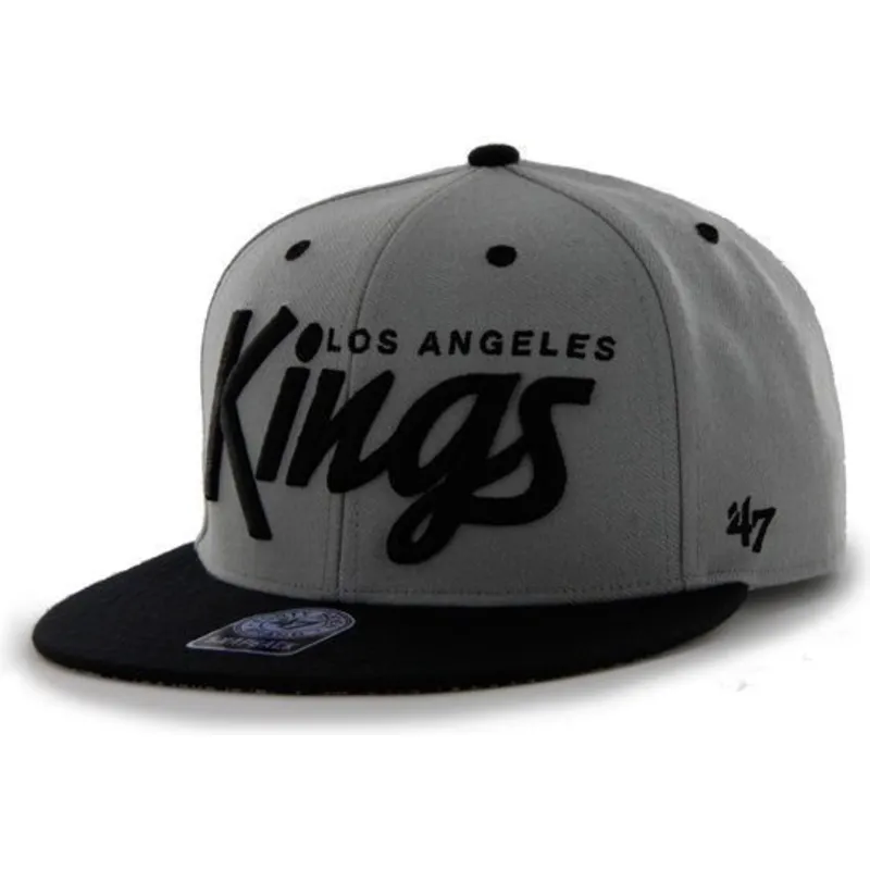 sapkak-lapos-szurke-snapback-letras-los-angeles-kings-nhl-47-brand sapkak-lapos-szurke-snapback-letras-los-angeles-kings-nhl-47-brand