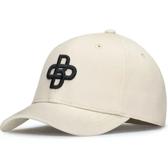Böjd beige justerbar keps Baseball Peach från Oblack
