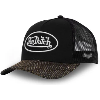 Sapkák ívelt fekete snapback SHINY NR Von Dutch