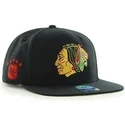 schwarze-snapback-kappe-chicago-blackhawks-nhl-sure-shot-von-47-brand