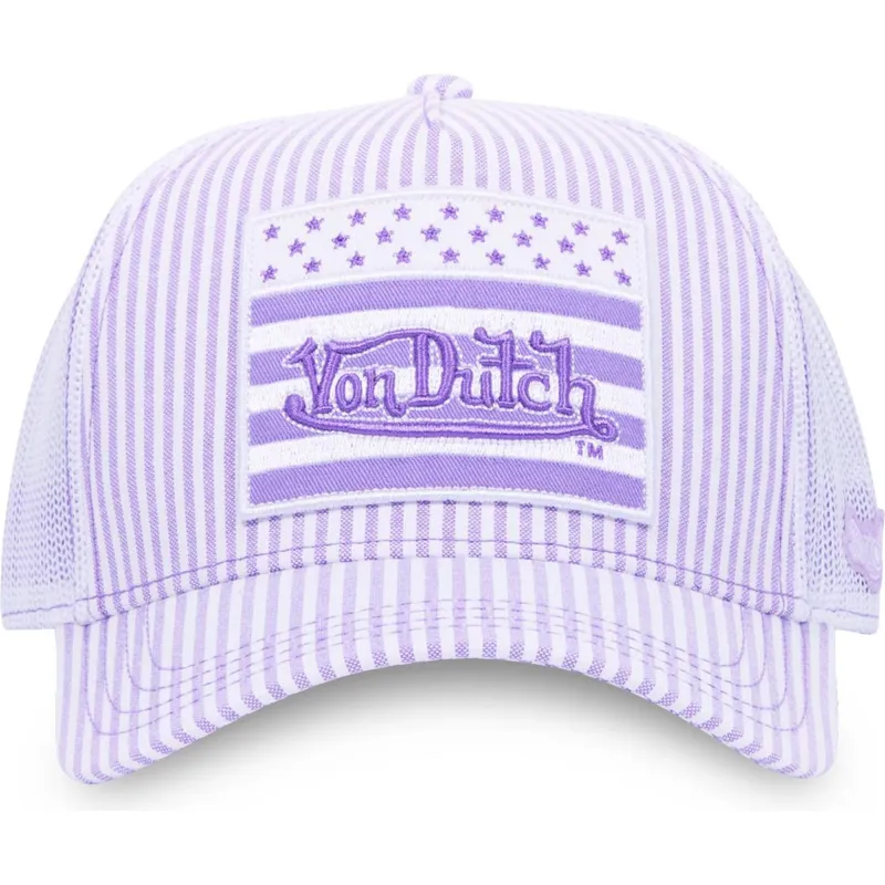 trucker-cap-violett-und-weiss-flag-ll-von-von-dutch