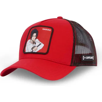 Sapkák ívelt piros snapback Sasuke Uchiha SAR Naruto Sasuke Uchiha Naruto Capslab