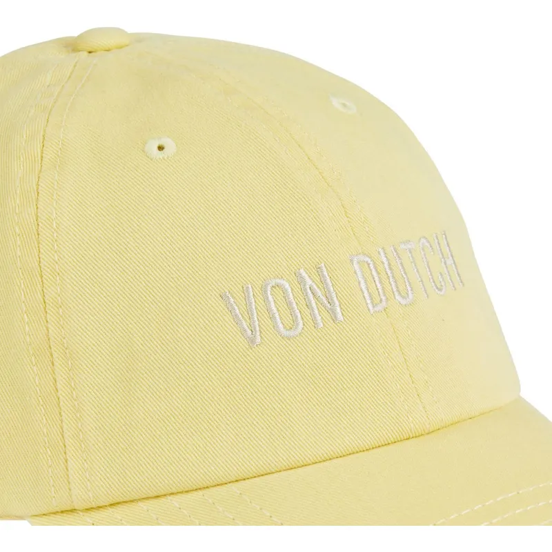 gelbe-verstellbare-curved-cap-lyel-von-von-dutch