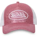 glitter-p-rosa-och-vit-truckerkeps-fran-von-dutch