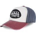 von-dutch-curved-brim-youth-kidjackbwrc-white-blue-and-red-adjustable-cap