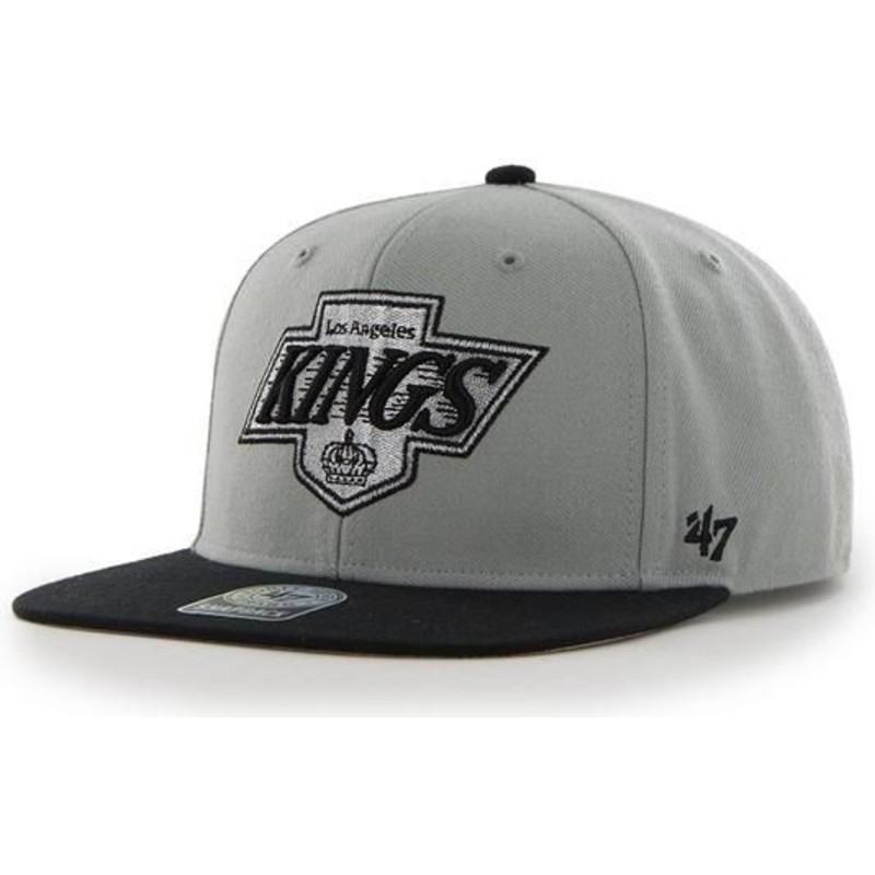47-brand-flat-brim-los-angeles-kings-nhl-sure-shot-snapback-cap-grau