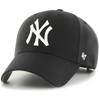 Schwarze gebogene Kappe von New York Yankees MLB von 47 Brand