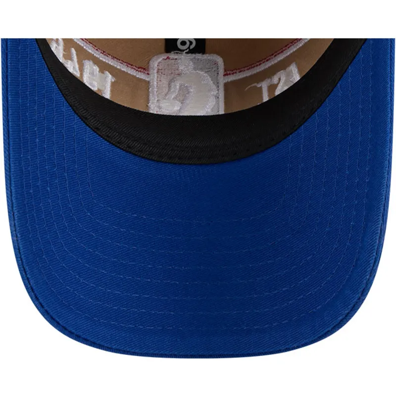 braune-und-blaue-verstellbare-curved-cap-9twenty-draft-2024-von-nba-von-new-era