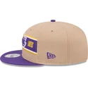 los-angeles-lakers-nba-9fifty-draft-2024-snapback-kappe-in-braun-und-violett-von-new-era