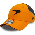 new-era-9forty-mclaren-racing-formula-1-orange-graue-snapback-kappe-mit-gebogenem-schirm