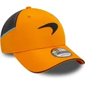 new-era-9forty-mclaren-racing-formula-1-orange-graue-snapback-kappe-mit-gebogenem-schirm