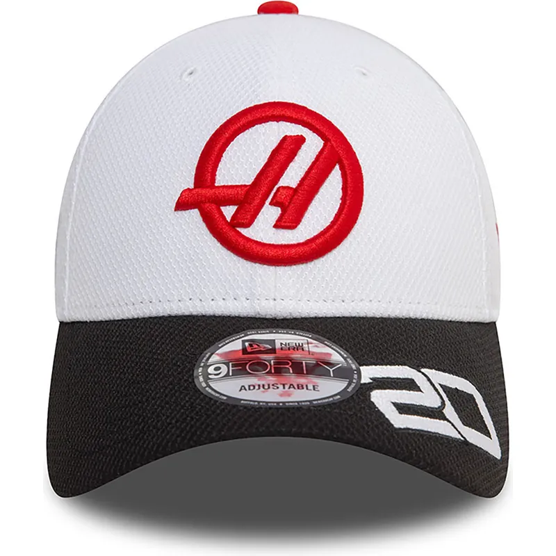 vit-och-svart-kurvad-keps-snapback-kevin-magnussen-9forty-fran-haas-f1-team-formula-1-av-new-era