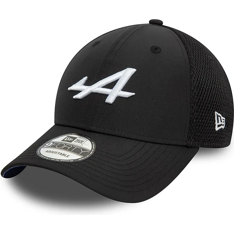 schwarze-9forty-trucker-cap-alpine-f1-team-formula-1-von-new-era