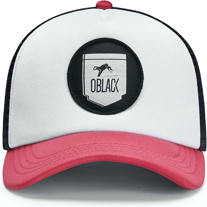 trucker-cap-weiss-schwarz-und-rosa-classic-von-oblack