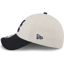 beige-und-marineblaue-gebogene-snapback-kappe-9forty-stretch-snap-4th-of-july-der-atlanta-braves-mlb-von-new-era