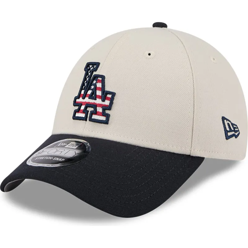 sapkak-ivelt-bezs-snapback-9forty-stretch-snap-4th-of-july-los-angeles-dodgers-mlb-new-era