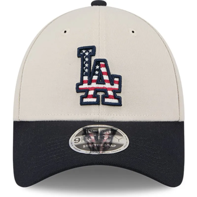 sapkak-ivelt-bezs-snapback-9forty-stretch-snap-4th-of-july-los-angeles-dodgers-mlb-new-era
