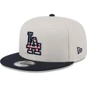 beige-und-marineblaues-snapback-9fifty-4th-of-july-cap-der-los-angeles-dodgers-mlb-von-new-era