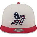sapkak-lapos-bezs-snapback-9fifty-4th-of-july-oakland-athletics-mlb-new-era