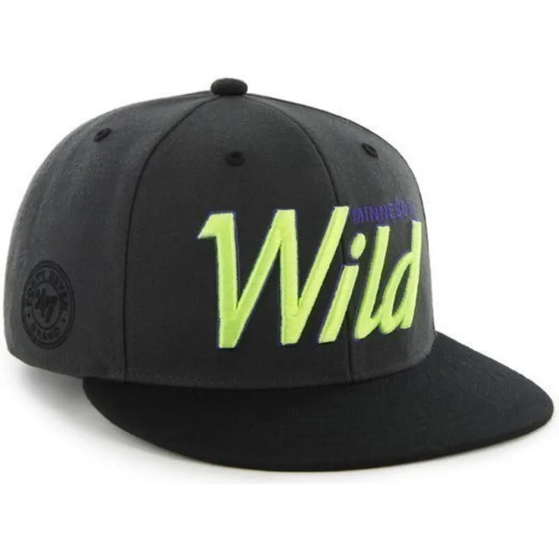 sapkak-lapos-fekete-snapback-letras-minnesota-wild-nhl-47-brand sapkak-lapos-fekete-snapback-letras-minnesota-wild-nhl-47-brand