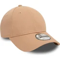 new-era-curved-brim-9forty-essential-beige-adjustable-cap