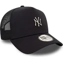 new-era-new-york-yankees-mlb-a-frame-metallic-trucker-cap-in-navy-blue
