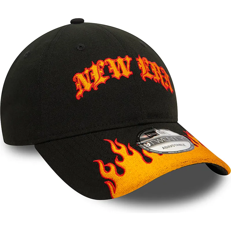 sapkak-ivelt-fekete-allithato-9twenty-race-flame-new-era