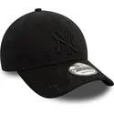 new-era-new-york-yankees-mlb-9forty-flame-schwarze-verstellbare-kappe-mit-gebogenem-schirm-und-schwarzem-logo