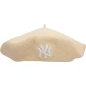 svajci-sapkak-bezs-wool-beret-new-york-yankees-mlb-new-era