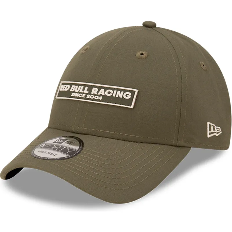 gron-bojd-justerbar-keps-9forty-repreve-wordmark-fran-red-bull-racing-formula-1-av-new-era