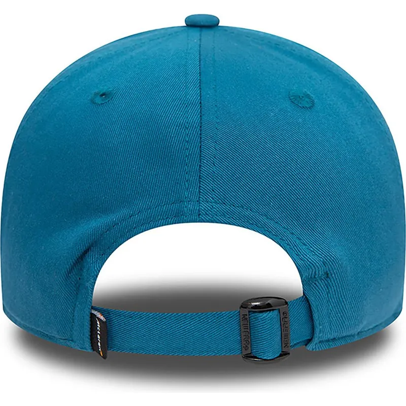 9forty-graphic-patch-mclaren-racing-formula-1-blaue-verstellbare-kappe-mit-gebogenem-schirm-von-new-era