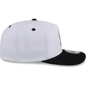 new-era-mlb-new-york-yankees-golfer-snapback-kappe-mit-gebogenem-schirm-in-weiss-und-schwarz-mit-chrome-logo