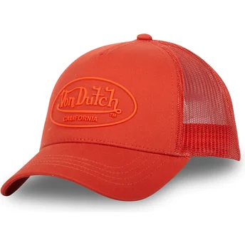 Von Dutch orange Trucker-Kappe LOG06