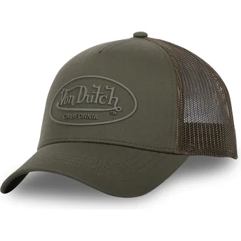 Sapkák ívelt zöld snapback LOG07 Von Dutch