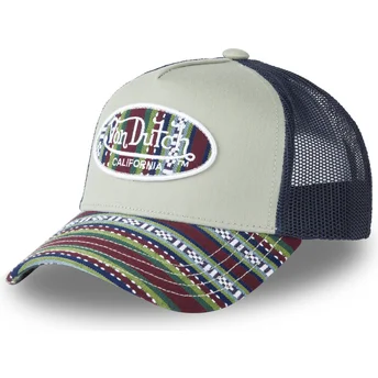 Von Dutch grüne und blaue Trucker-Kappe ETH04