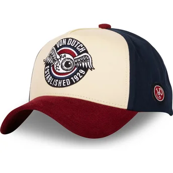 Sapkák ívelt többszínű snapback VINT02 Von Dutch