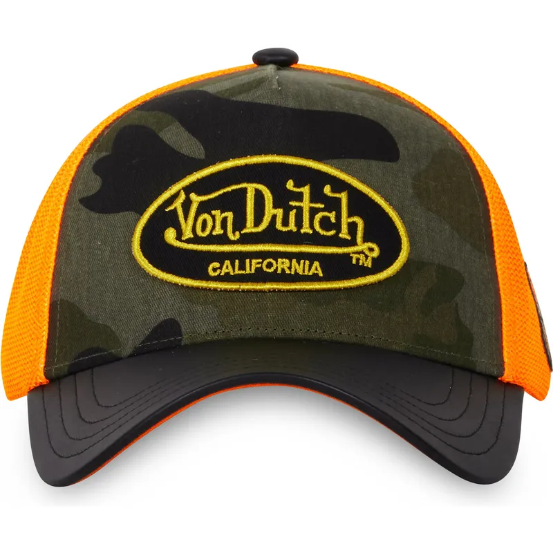gebogene-kappe-camouflage-und-orange-snapback-vint08-von-von-dutch